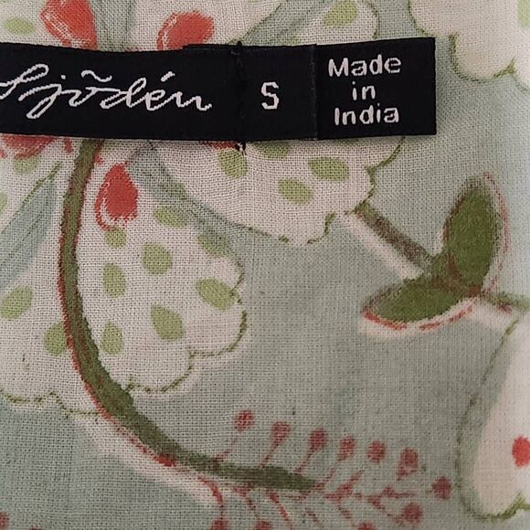 Gudrun sjodren boho midi dress floral lagenlook cottage pockets cotton small - Picture 9 of 11